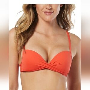 Vince Camuto Bright Orange Bikini Top